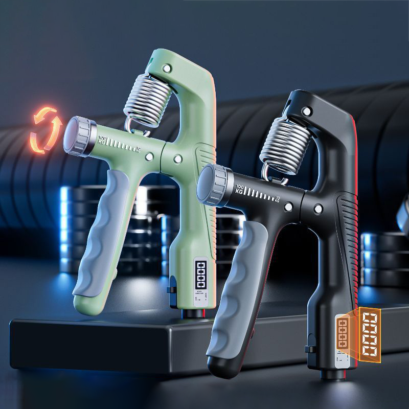 Counting Grip Strengthener, Arm Muscle Exercise Device, Adjustable Wrist Strength Training and Hand Rehabilitation Equipmen