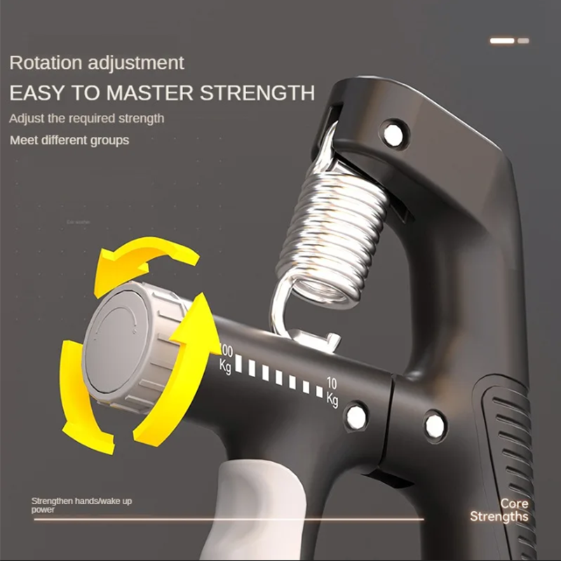 Counting Grip Strengthener, Arm Muscle Exercise Device, Adjustable Wrist Strength Training and Hand Rehabilitation Equipmen