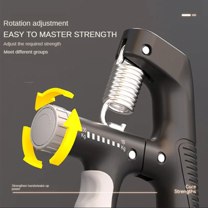 Counting Grip Strengthener, Arm Muscle Exercise Device, Adjustable Wrist Strength Training and Hand Rehabilitation Equipmen