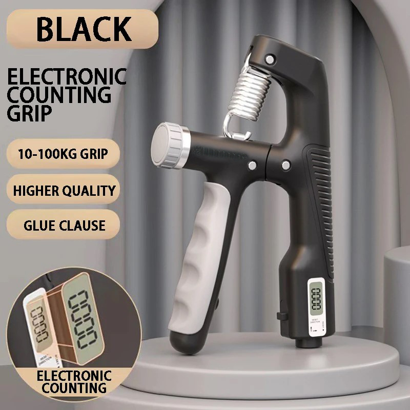 Counting Grip Strengthener, Arm Muscle Exercise Device, Adjustable Wrist Strength Training and Hand Rehabilitation Equipmen
